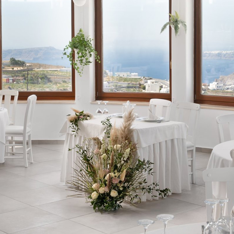 Santorini Wedding decoration