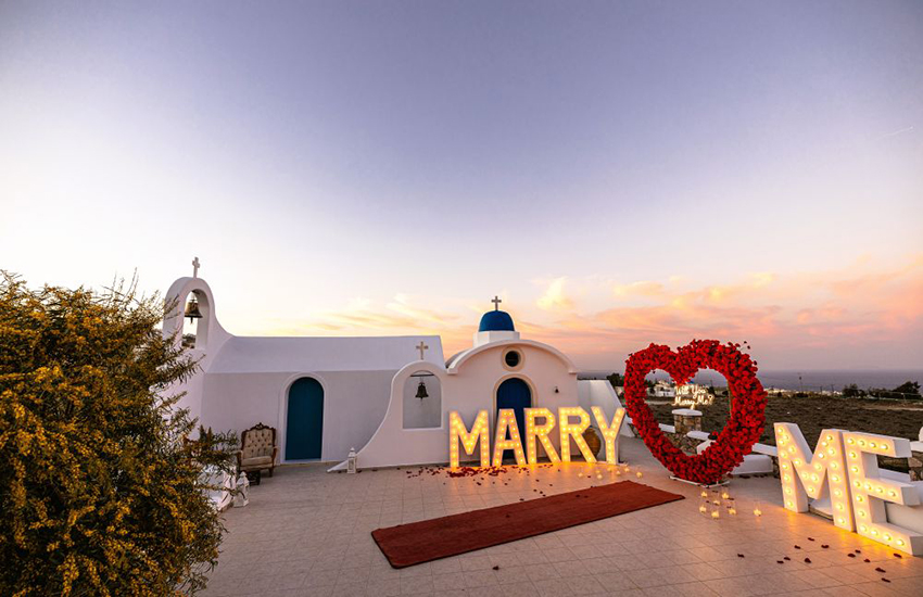Santorini blue dome proposal